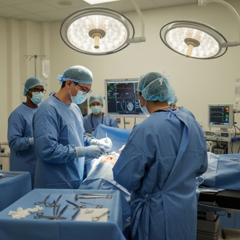 Dr. Mallyolo Pelayo neurocirujano endovascular Puebla en uniforme quirúrgico